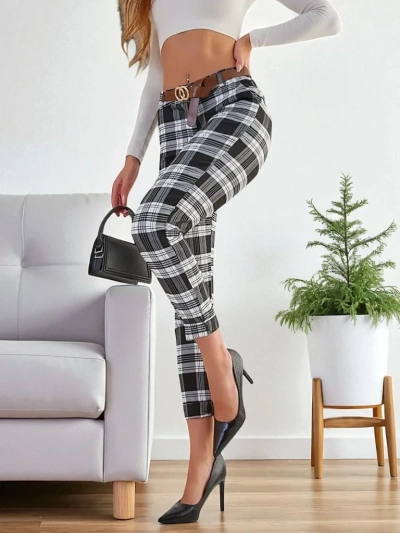 Royalfashion Dámské látkové kalhoty