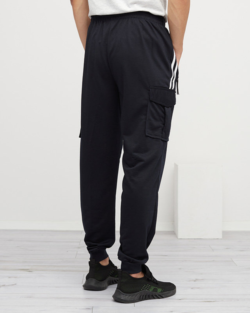 Чоловічі темно-сині спортивні штани - Одяг