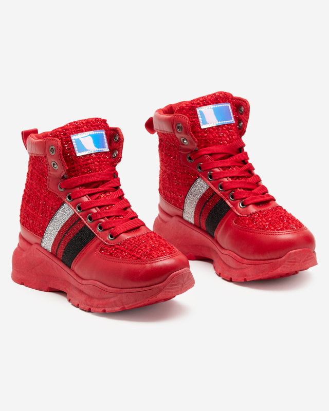 Dámské červené sportovní tenisky Hasmali - Obuv