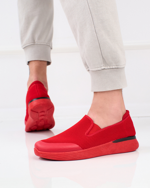 Royalfashion Чоловічі спортивні кросівки FlexFit Run Slide-on червоні