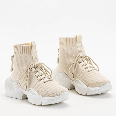 Кремові жіночі кросівки Owami