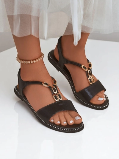 Royalfashion Dámské sandály s ozdobnými pásky Siena Glow