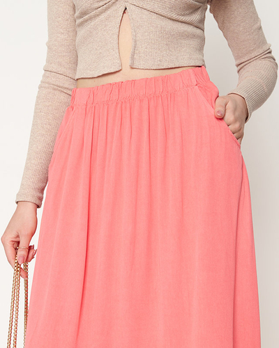 Коралова жіноча спідниця