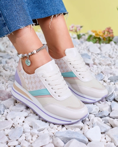 Royalfashion Кольорові жіночі спортивні туфлі на платформі Dynamic Diva