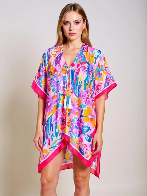 Pareo Selene Colore – різнобарвна туніка Royalfashion з V-подібним вирізом