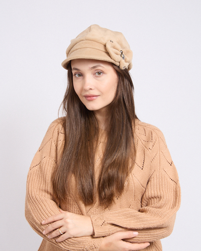 Dámský baret Royalfashion s mašlí