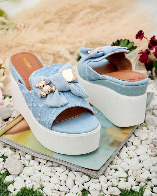 Royalfashion Жіночі шльопанці Dalimes на котурні