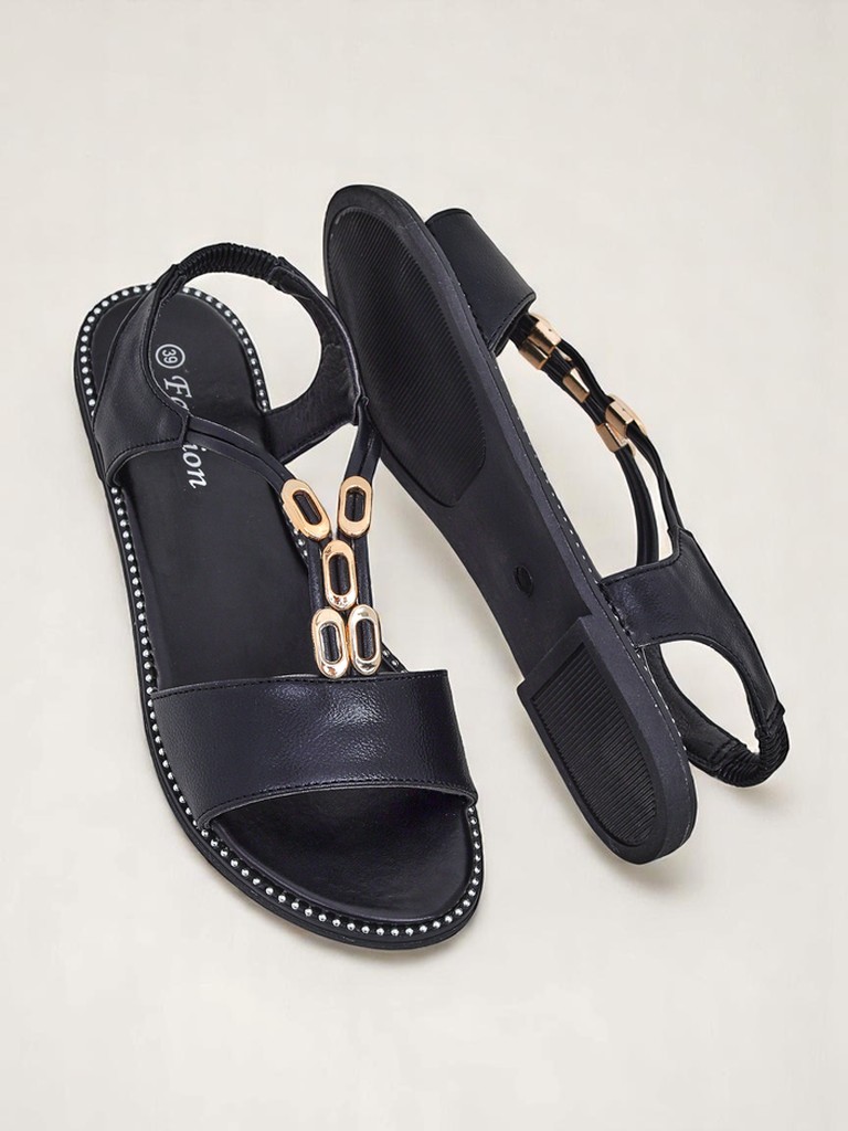 Royalfashion Dámské sandály s ozdobnými pásky Siena Glow