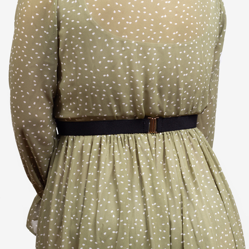 Чорний жіночий еластичний ремінь