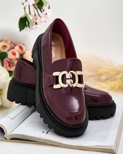 Royalfashion Dámské lakované mokasíny Bevevra