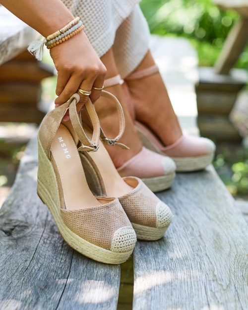 Босоніжки Royalfashion Коричневі жіночі Meylasi на платформі