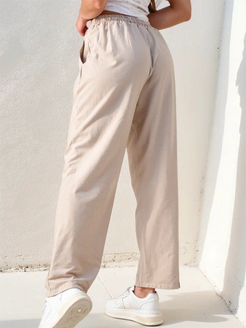 Royalfashion Жіночі прямі брюки з бавовни