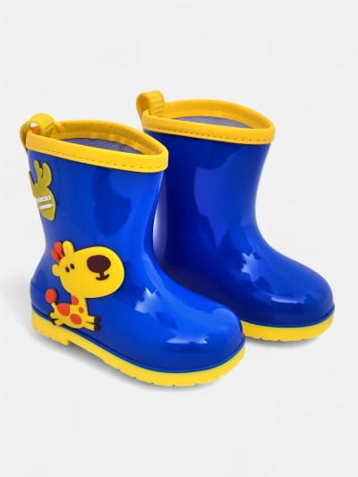 Royalfashion Dětské gumové boty s nášivkami Good Time