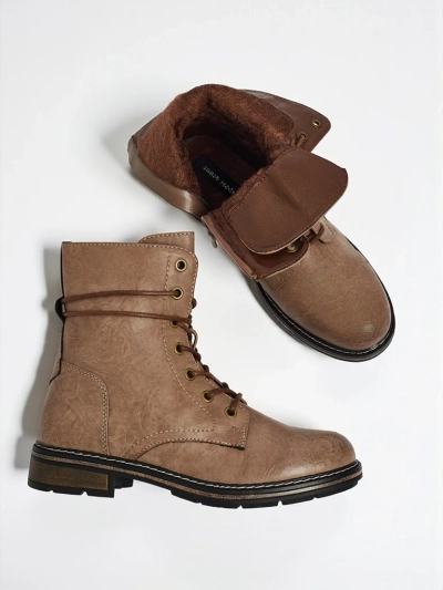 Eko kožené šněrovací dámské kotníkové boty Ravonna