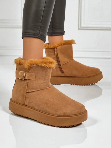 Royalfashion Krátké dámské boty a'la sněhule Aurelia Classico