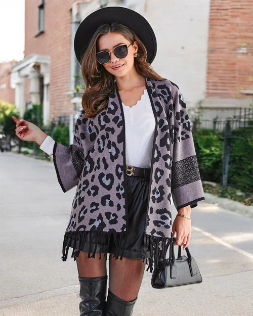 Жіночий пончо з друком від Royalfashion