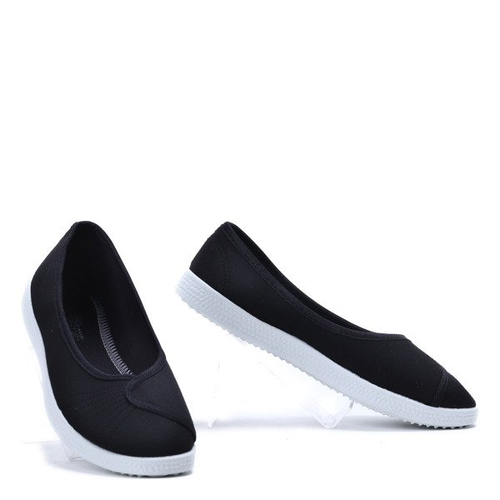 Czarne casualowe balerinki Antonetta- Obuwie