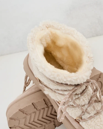 Royalfashion Dámské šněrovací sněhule Evonie