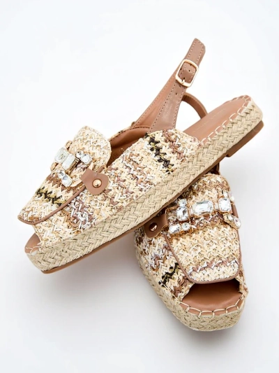 Royalfashion Dámské espadrilky s otevřenou špičkou
