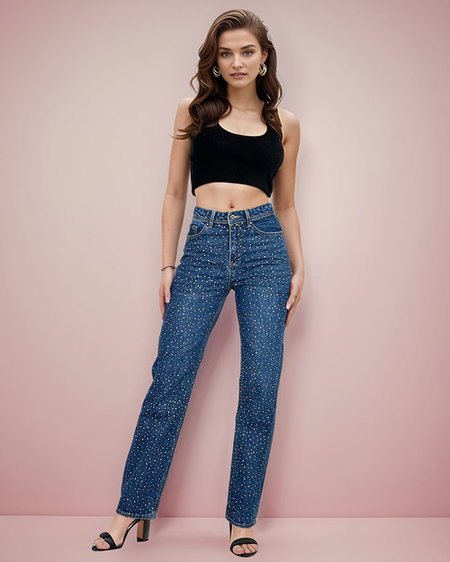 Жіночі прямі джинси Royalfashion