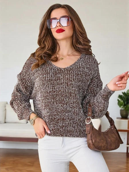 Жіночий светр Royalfashion з блискучою ниткою