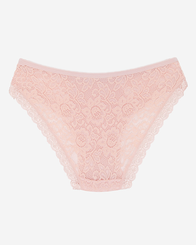 Růžové krajkové kalhotky pro ženy, slipy - Spodní prádlo