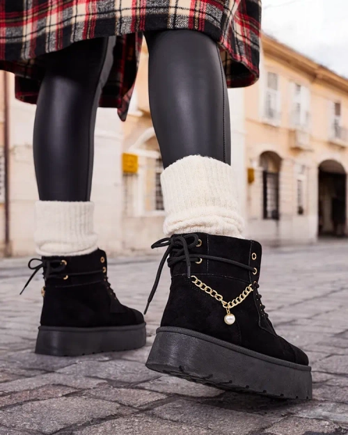 Жіночі черевики Woruces на шнурівці Royalfashion