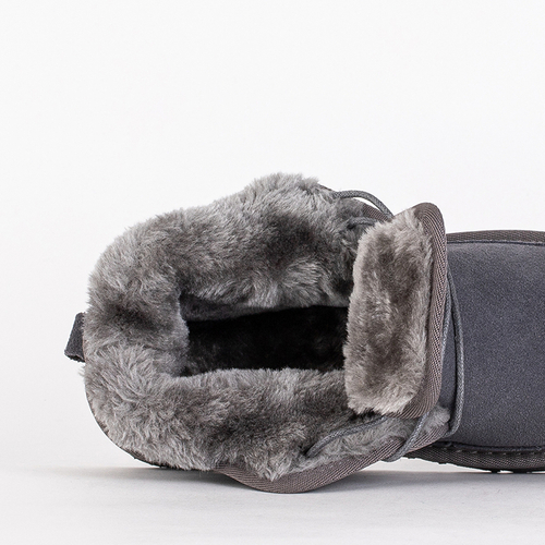 Дитячі Черевики Luna Голубино-Сірі Шкіряні Зручні на Зиму