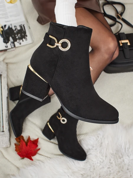 Жіночі ботильйони еко замшеві на підборах Talrima