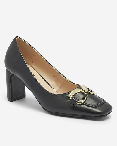 Чорні жіночі туфлі-мокасини Cancoro- Footwear