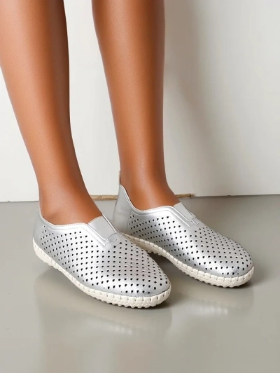 Royalfashion Dámské perforované loafers Gofielle