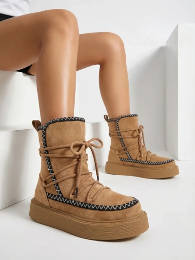 Royalfashion Dámské sněhové boty s tkaničkami Siozi