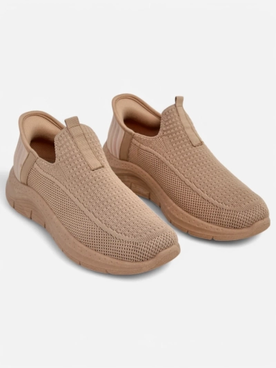 Dámské boty slip on Selene Béžové – pohodlné tenisky na plochém podpatku