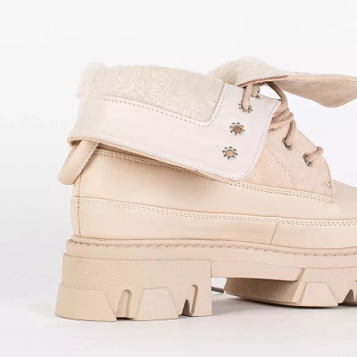 OUTLET Утеплені жіночі бежеві сумки Emilla - Взуття