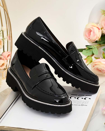 Royalfashion Жіночі лаковані мокасини Deru