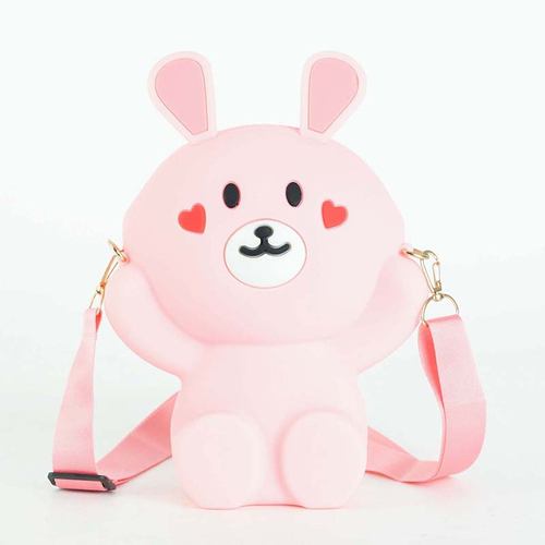 Світло-рожева сумочка у вигляді ведмедика