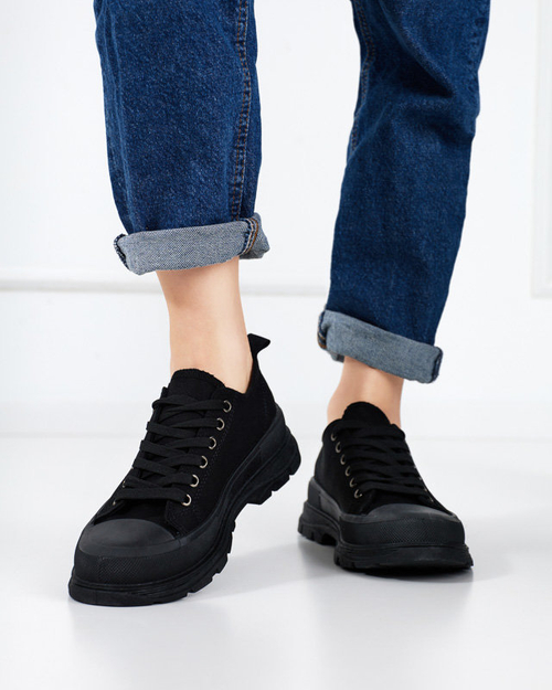 Чорні жіночі спортивні кеди Ohema