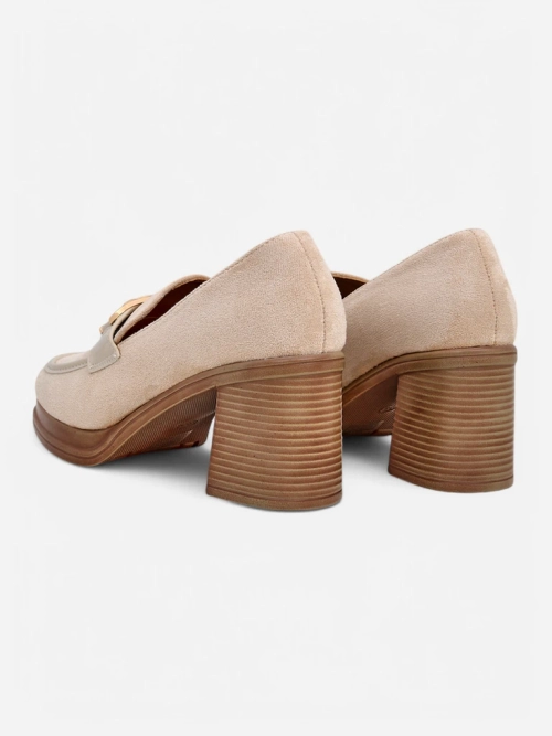 Royalfashion Женські мокасини на блоковому каблуці Qeroy