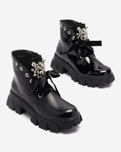 Чоботи жіночі чорні Selpo- Workers Shoes