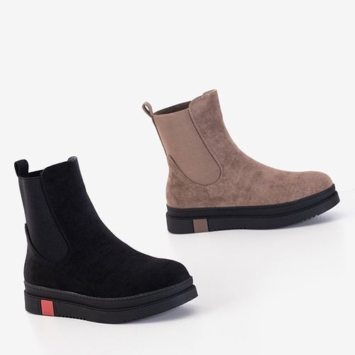 Коричневі жіночі черевики на платформі Mijagi - Взуття