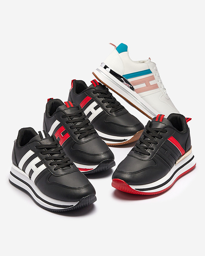 Černá dámská sportovní obuv na platformě Ajiha - Obuv