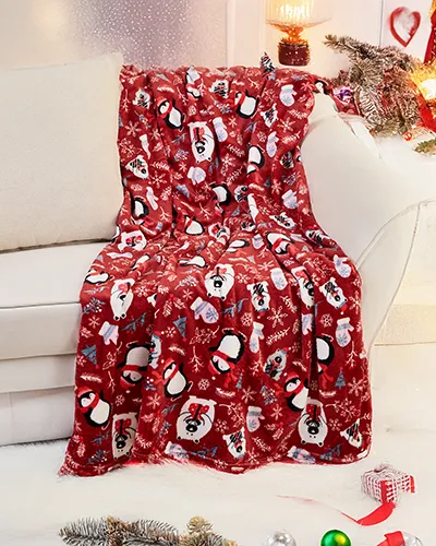 Vánoční přehoz na deku Royalfashion 200x220