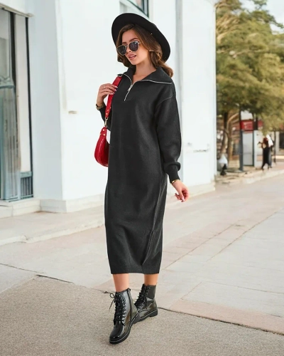 Dlouhý svetr šatů Royalfashion pro ženy