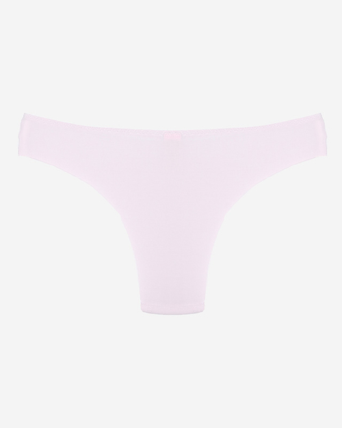 Світло-рожеві жіночі гладкі трусики-бра - Нижня білизна