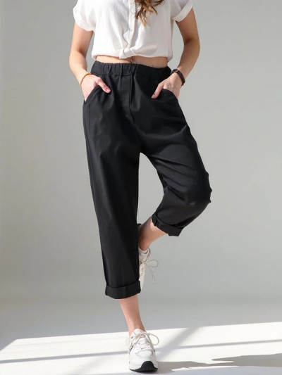 Haremové kalhoty Royalfashion pro ženy vyrobené z viskózy