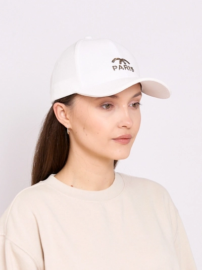 Royalfashion Жіноча кепка з козирком та декором з стразів