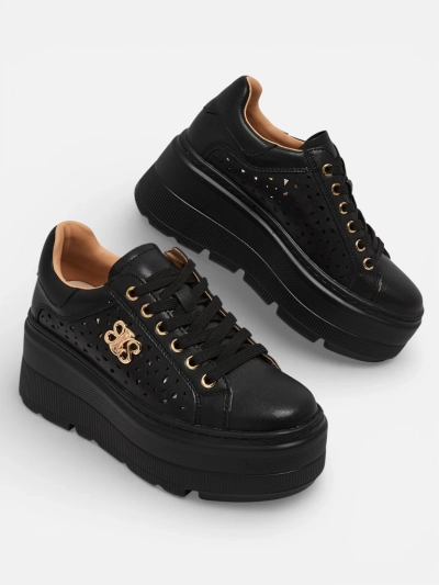 Ažurové sportovní dámské tenisky z přírodní kůže Atelle