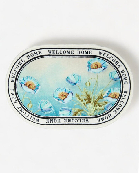 Royalfashion Barevná rohožka s květinami 40x60