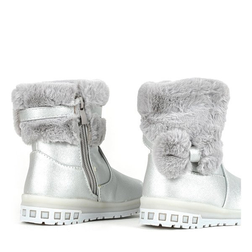 Дівчачі сірі мерехтливі снігові черевики Funni - Взуття