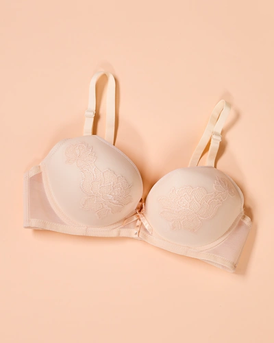 Royalfashion Dámská podprsenka s vycpávkami a krajkou